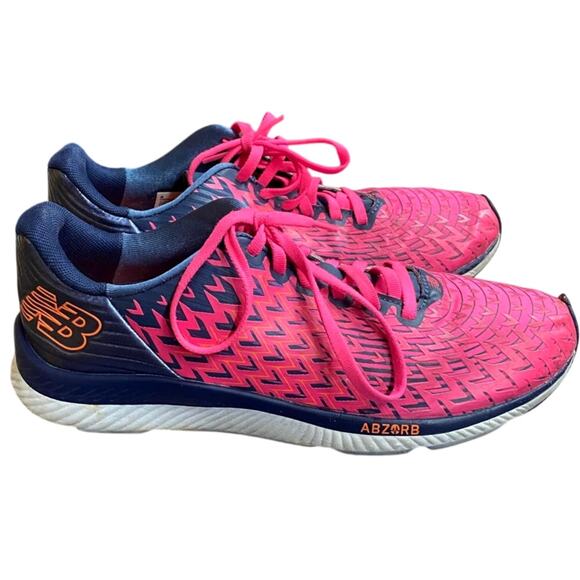 New Balance Fuelcore Razah Women's Running Shoe 10 Pink Blue Lace TINY FLAW - Picture 2 of 8